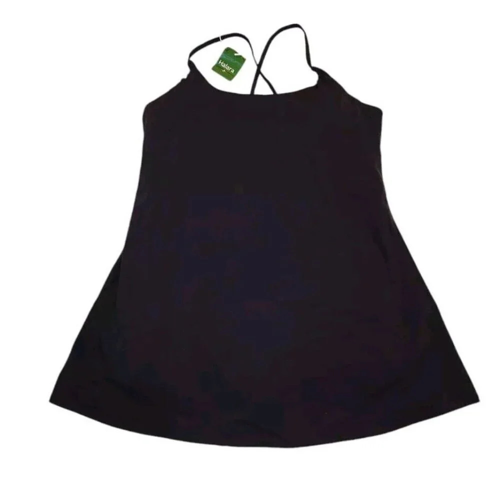 Halara Cloudful Activewear Tennis Dress Size 2X Black Adjustable Strap Pockets